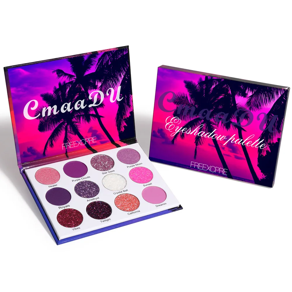 

Cosmetic private laber glitter eyeshadow pallets eyeshadow high pigment eyeshadow high quality long lasting