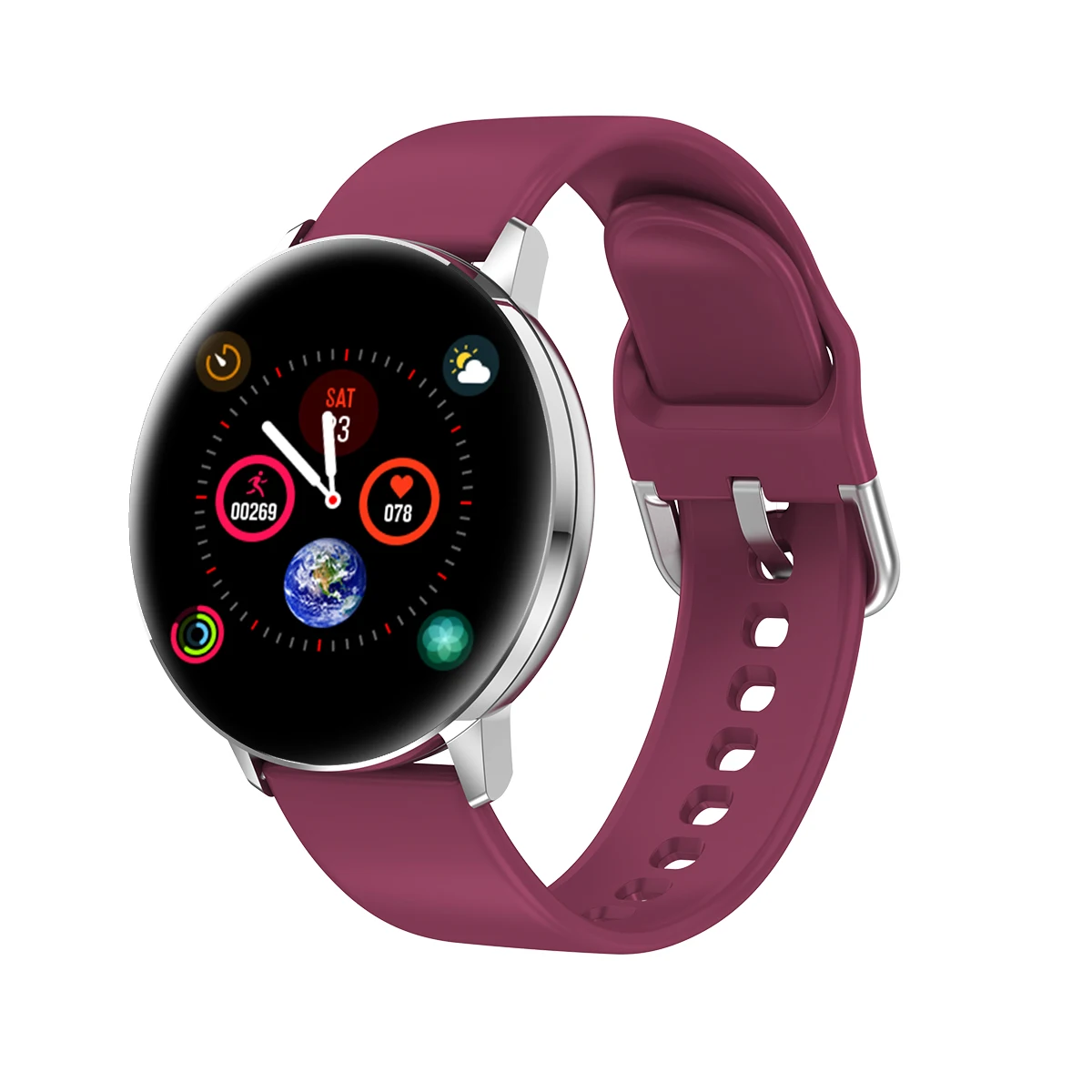 

Highest quality fitness smart bracelet activity waterproof blood pressure tracker sports full touch smartwatch, Customized colors