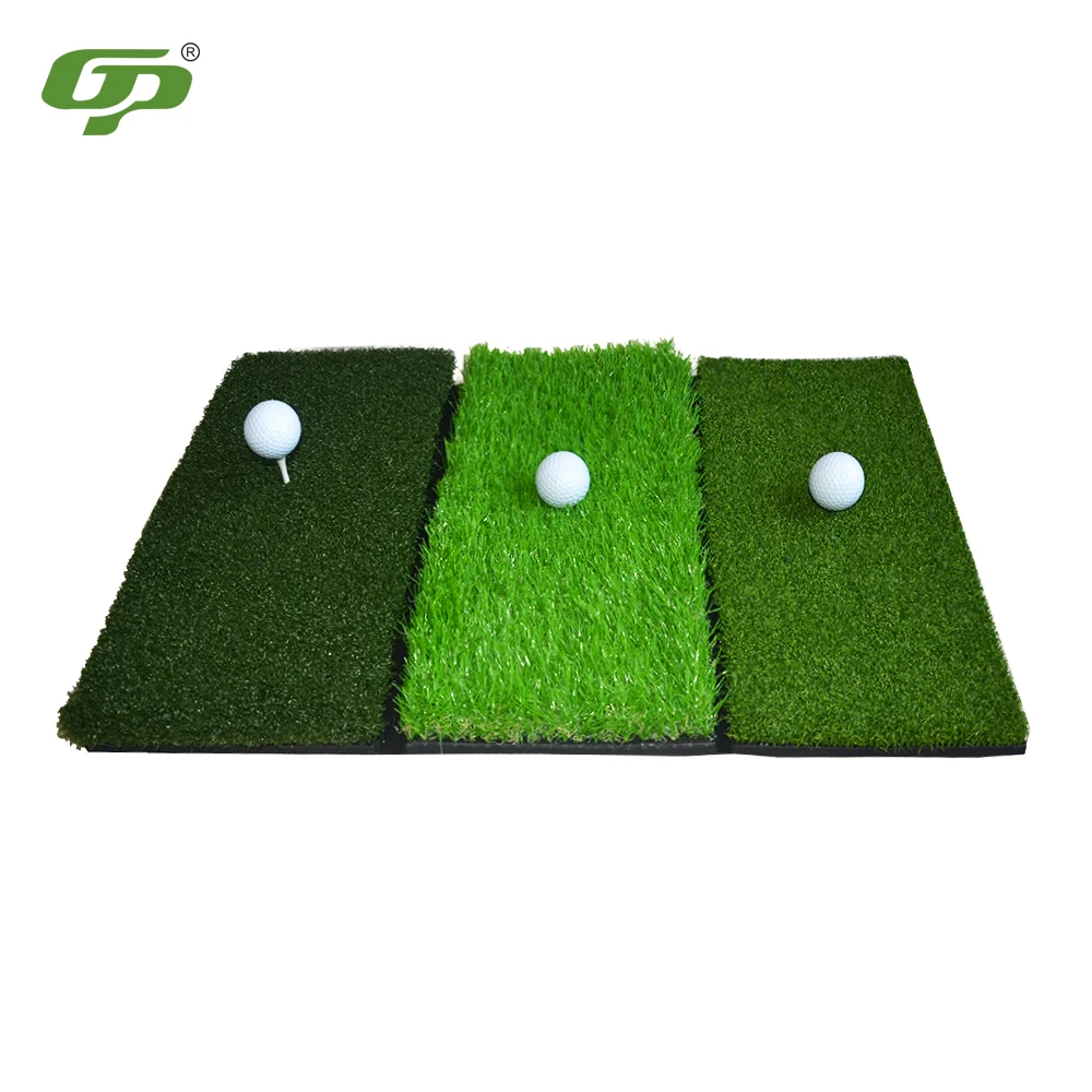 

GP Artificial Grass Mini Golf Mat 3 In 1 Turf Rubber Mat For Golf Hitting And Chipping