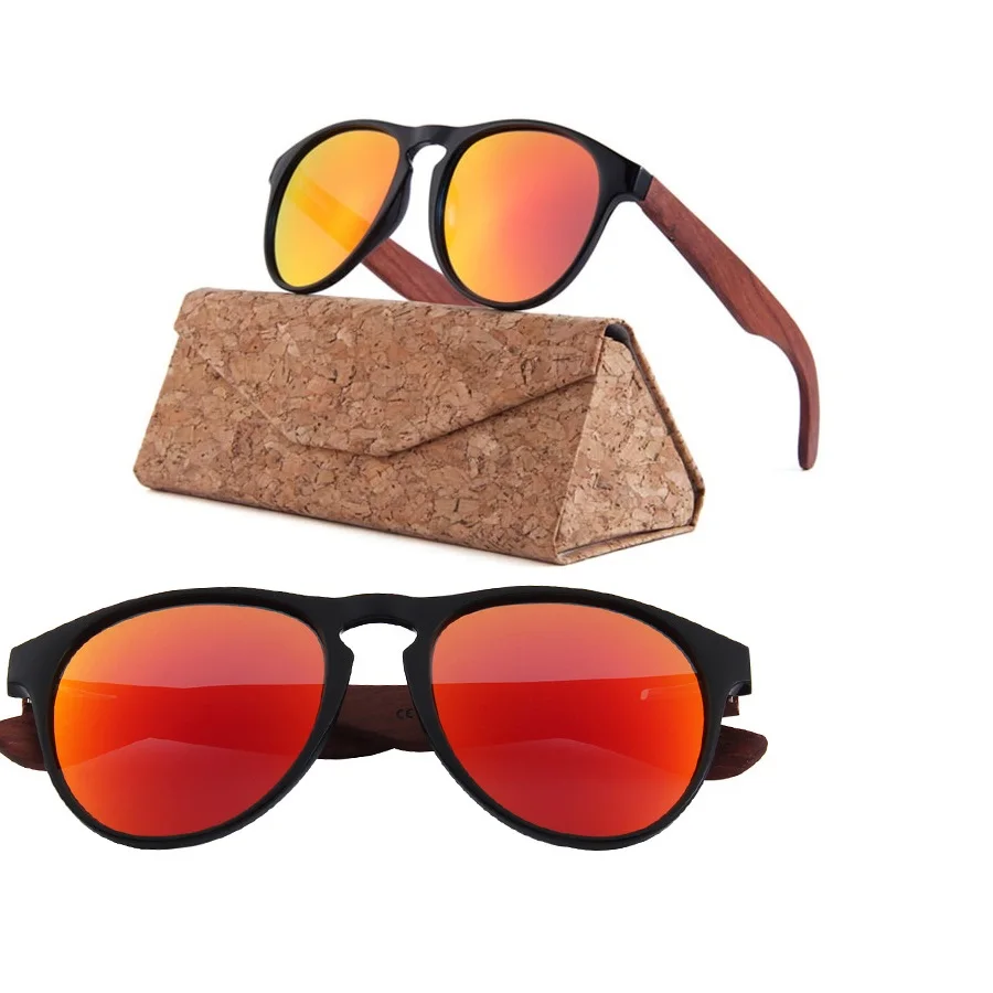 

Manufacture Men Luxury Custom Own Brand China Polarized Wooden Mirror Lens Big Frame Red Bamboo Sunglasses, Any colors