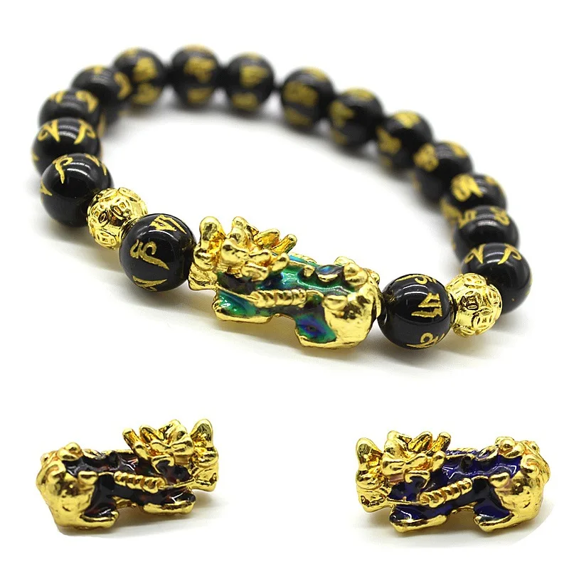 

Wholesale hot selling natural stones lucky amulet bracelet produced by the manufacturer
