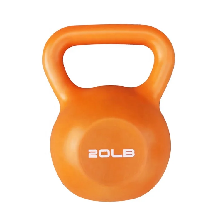 

Weight Lifting Sports PE Plastic Kettlebell Cement Weightlifting Colored Cement Kettlebell, Customized availabled