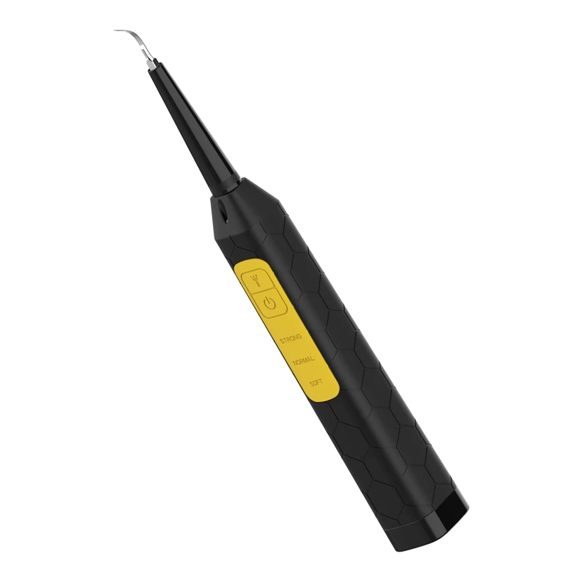 

Electric Tartar Remover Manufacturer High Quality Sonic Portable Oral Ultrasonic Tooth Teeth Cleaner Dental Plaque Remover, Black, yellow