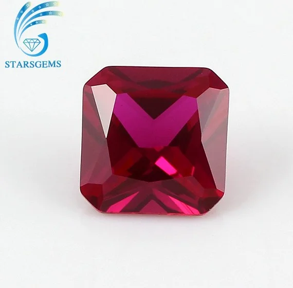 

3*3mm square octagon wholesale loose ruby price