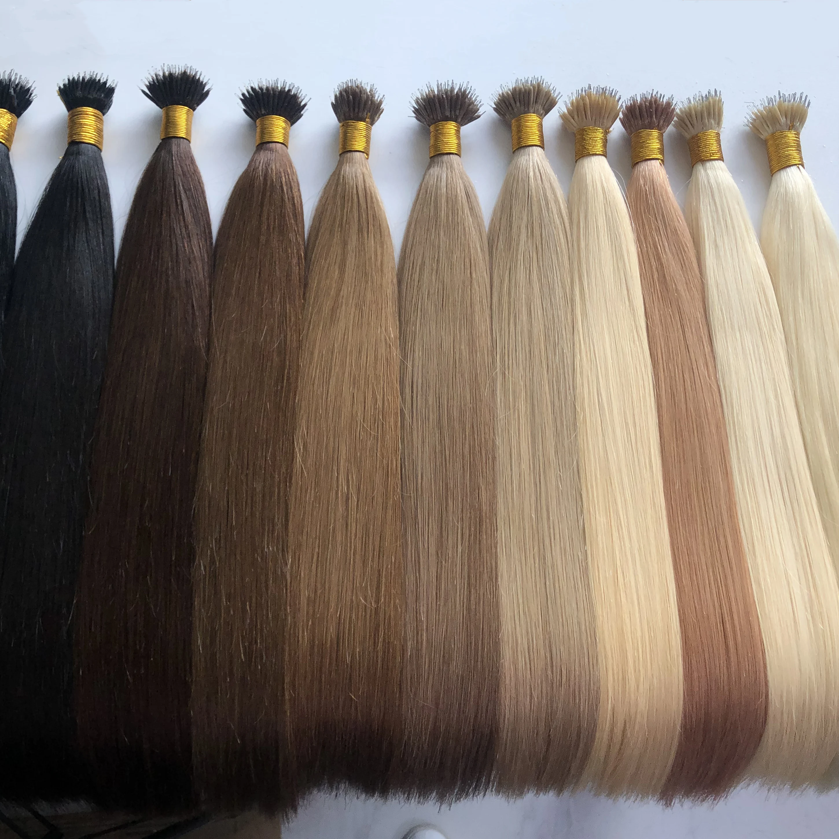 

Wholesale Double Drawn Nano Ring Human Hair Extensions European Hair