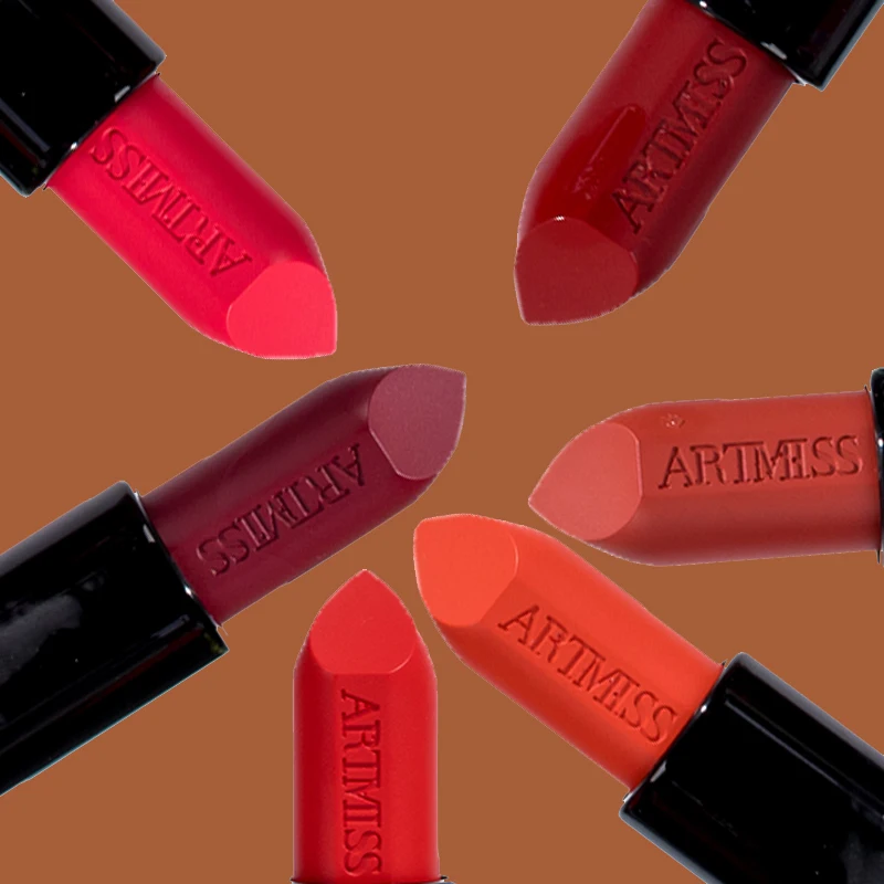 

ARTMISS Cosmetics RED LIp Makeup Set Kissproof 14 Hours Long Lasting Velvet Matte Lipstick