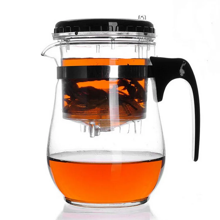 

500ML Piaoyibei Heat Resistant Glass Kungfu Teapot Office Tea Cup, Clear transparent