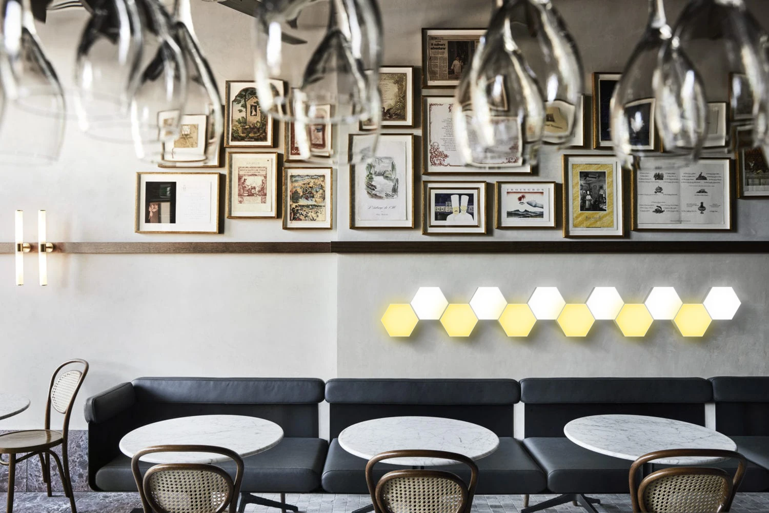 hexagon bar lights 