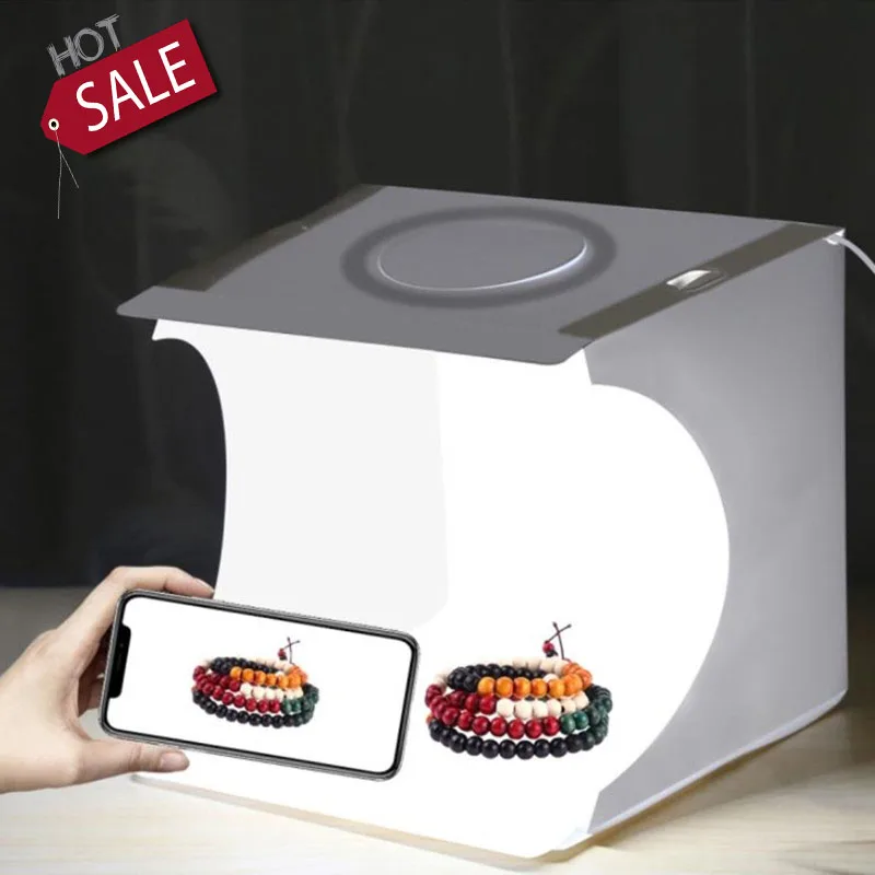 

Puluz Photography Equipment Lighting for Photo Tent Table Softbox Kit Folding Mini Led White Panel Foto Studio Box box-light led