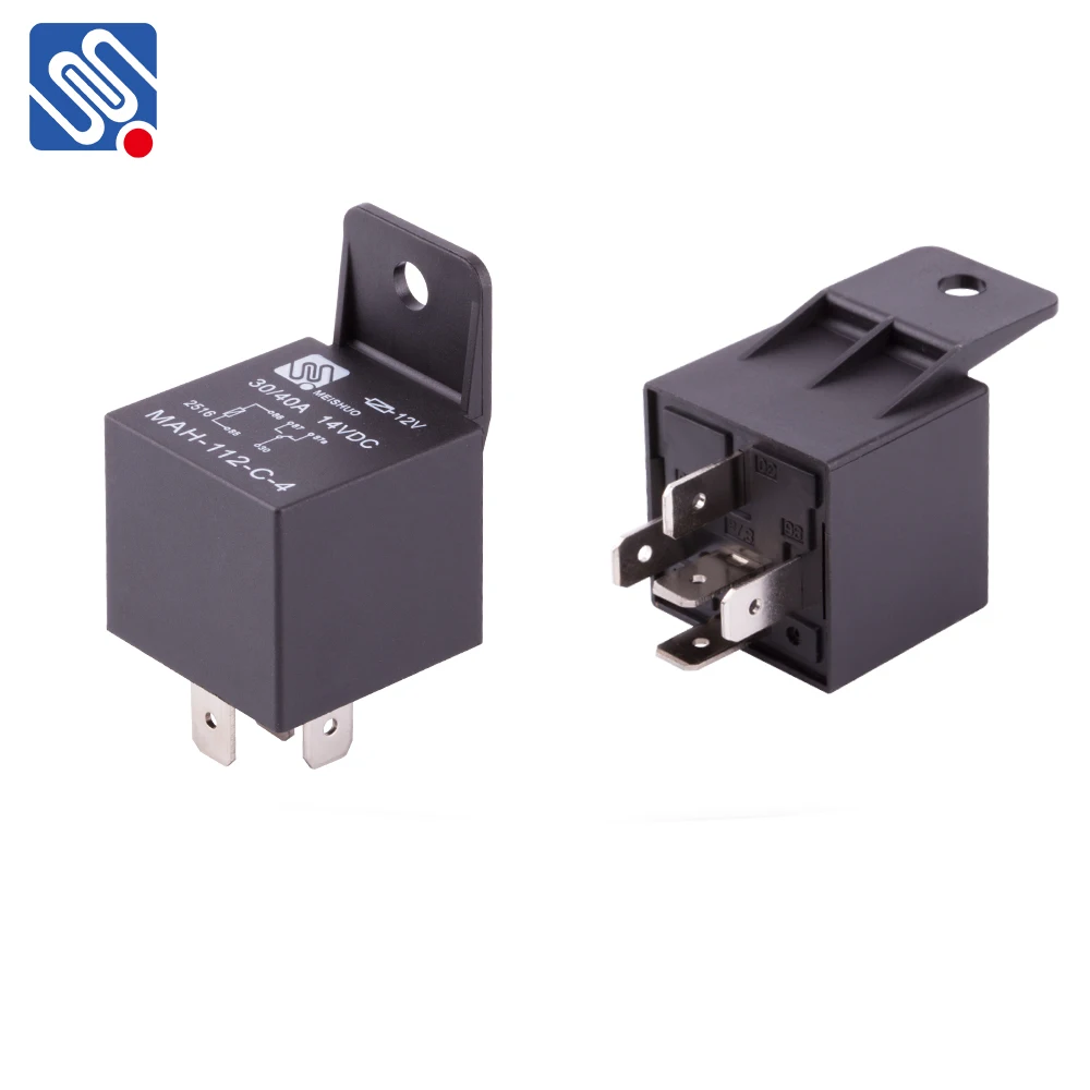 Meishuo JD1915 Relay MAH-124-A-3 4Pin 24V 40A Automotive Security Power Plug Relay Auto Relay 30a