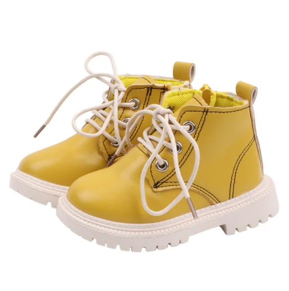 

UP-3220r Children Girls Shoes Autumn Winter PU Leather Kids Short Boots