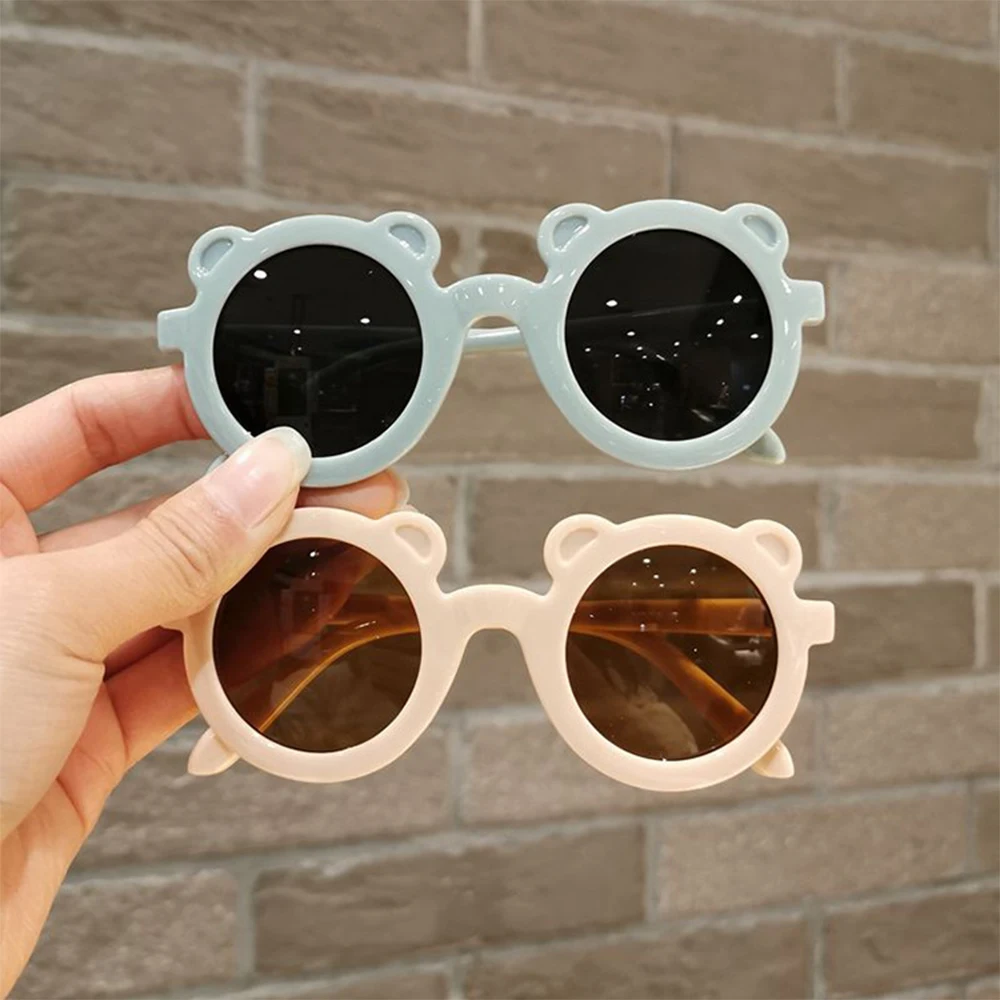 

FunFishing New cartoon cute bear shape frame kid sunglasses