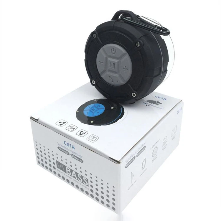 

Amazon Best Seller Outdoor Backpack Hook Audio Sucker Shower Waterproof Ipx7 Bt Wireless Mini Speaker, Picture