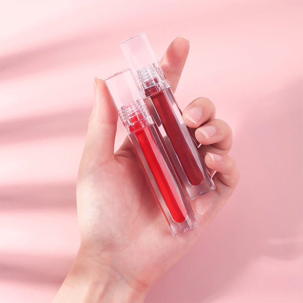 Wholesale Long Lasting Private Label Glossy Lipgloss High Pigment Waterproof Lip Tint Vegan Custom Logo Liquid Lipstick
