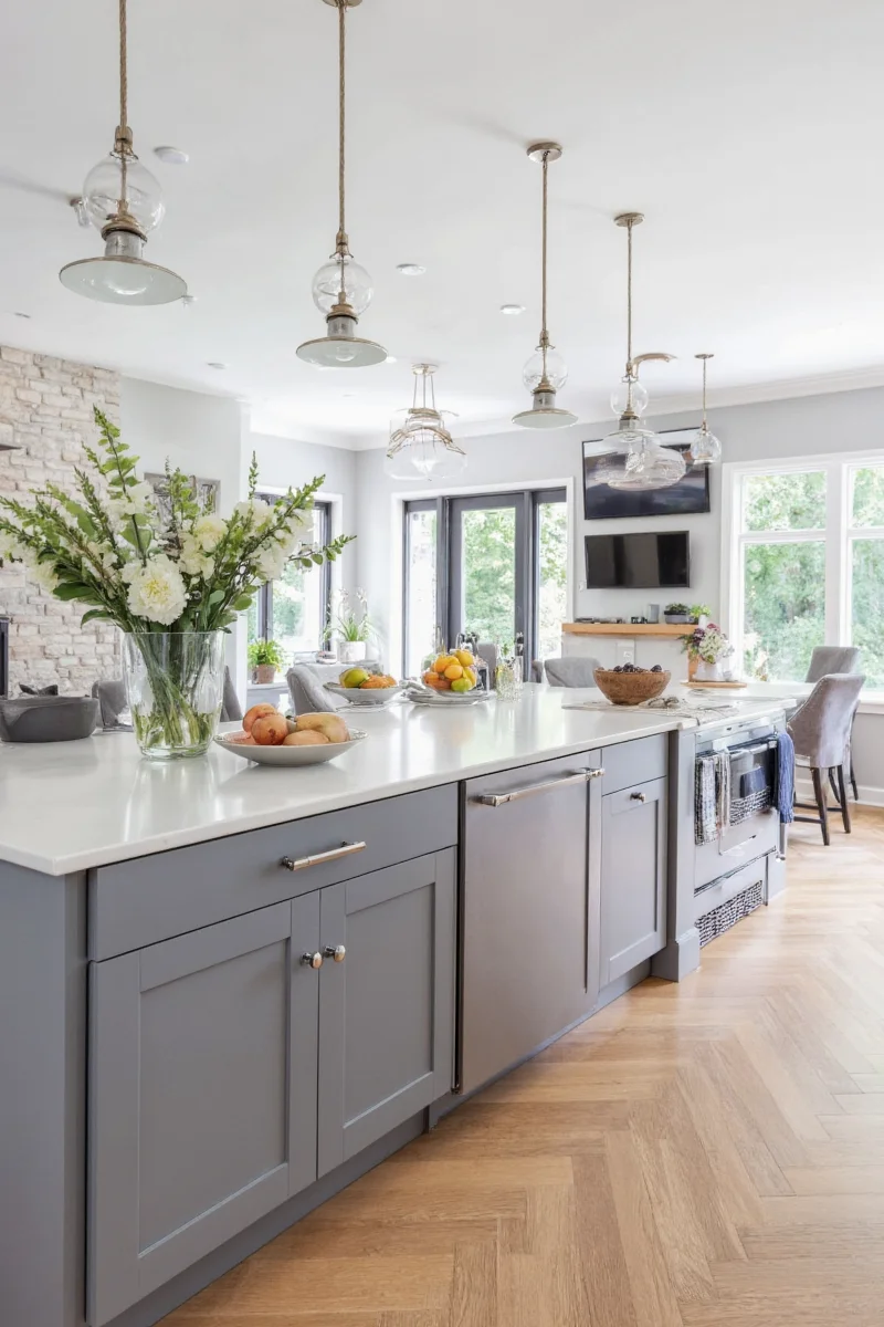 Gray cookware set on stove