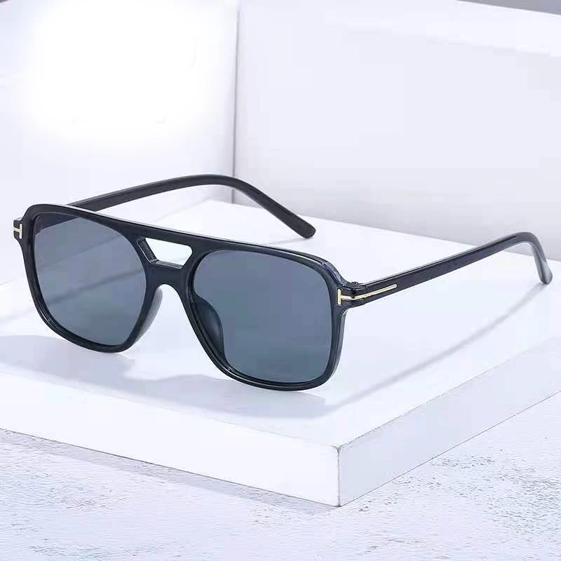 

Double bridge Mens Sun Glasses Retro Oversized Square Sunglasses Women 2021, Custom colors