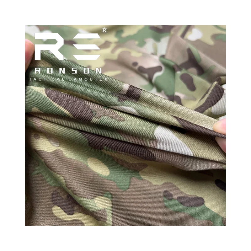 

Ronson spandex Poly Stretch Knitted fabric MC & multicam tactical uniform fabric camouflage fabric