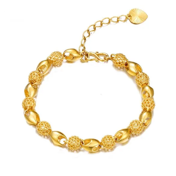 

New design 18k gold bracelet brazilian gold chain bracelet jewelry, As picture