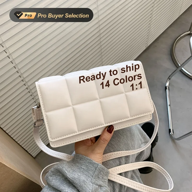 

2022 Fashion Wholesale Colorful Leather Women Retro Brand Designer Classic Tote Clutch Purse Shoulder Crossbody Hand Bag Handbag, 14 colors