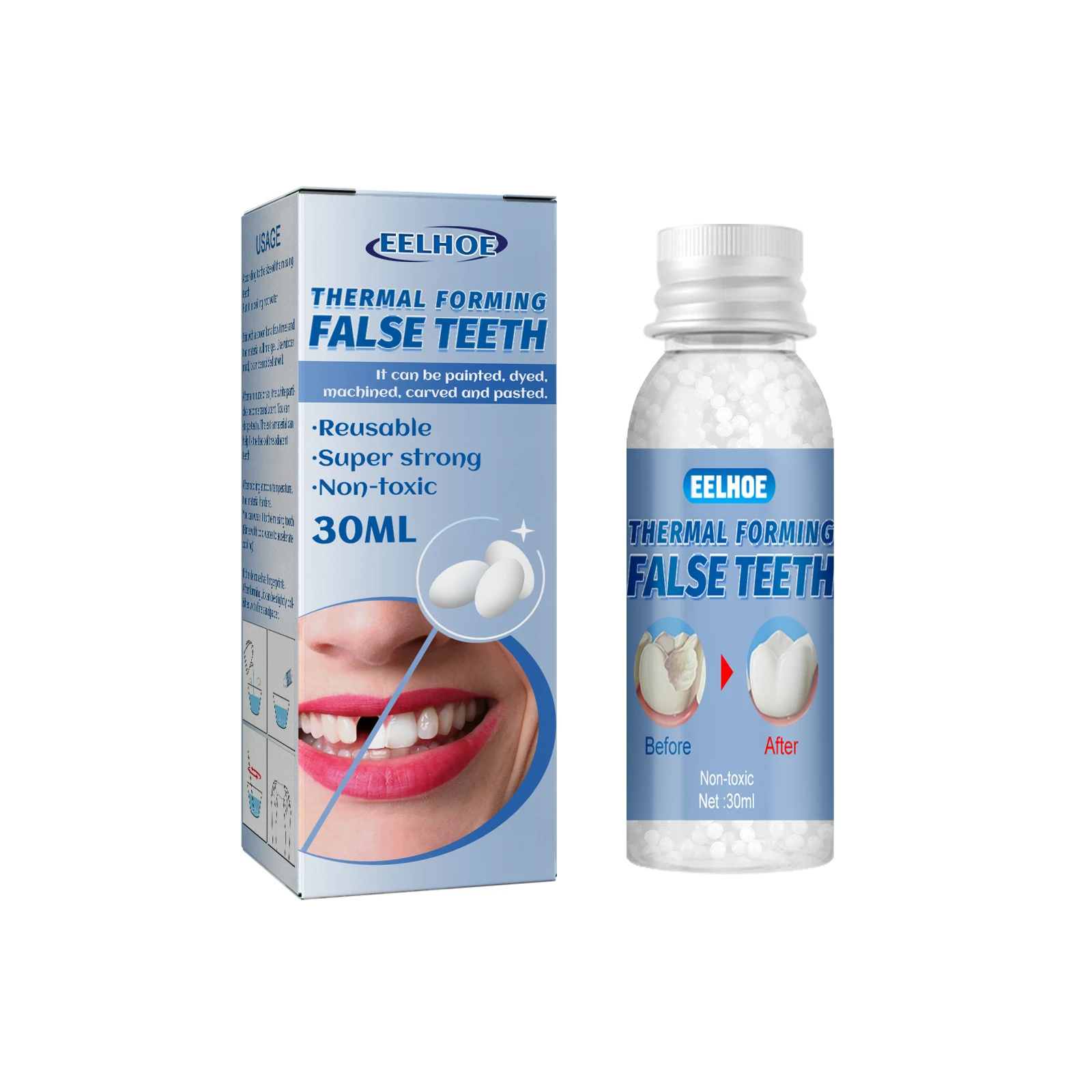 

eelhoe plastic teeth glue dentures modification temporary filling teeth gap filling teeth glue filling holes K1