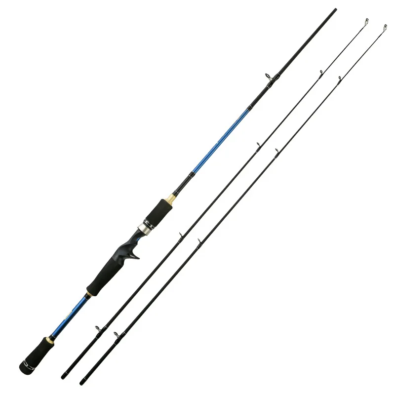 

Jetshark High Carbon M/Ml Action Lure Rod Spinning Casting 2 Section with 2 Free Tips Carbon Baitcasting Fishing Rod