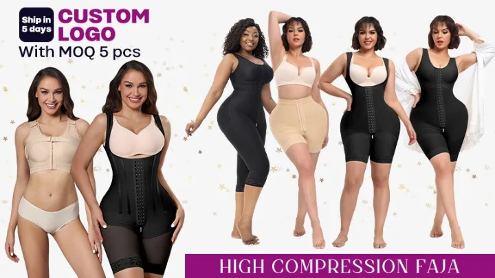 45% Spandex Compression Garment Breast Faja Women Tops Post Op