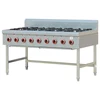 Hot sale catering kitchen equipment commercial stainless steel 8 burners range gas hob burner for sale BN-8K