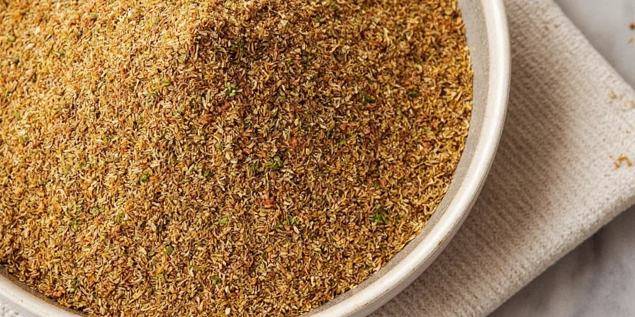 Close-up of dried coriander seeds on wooden table