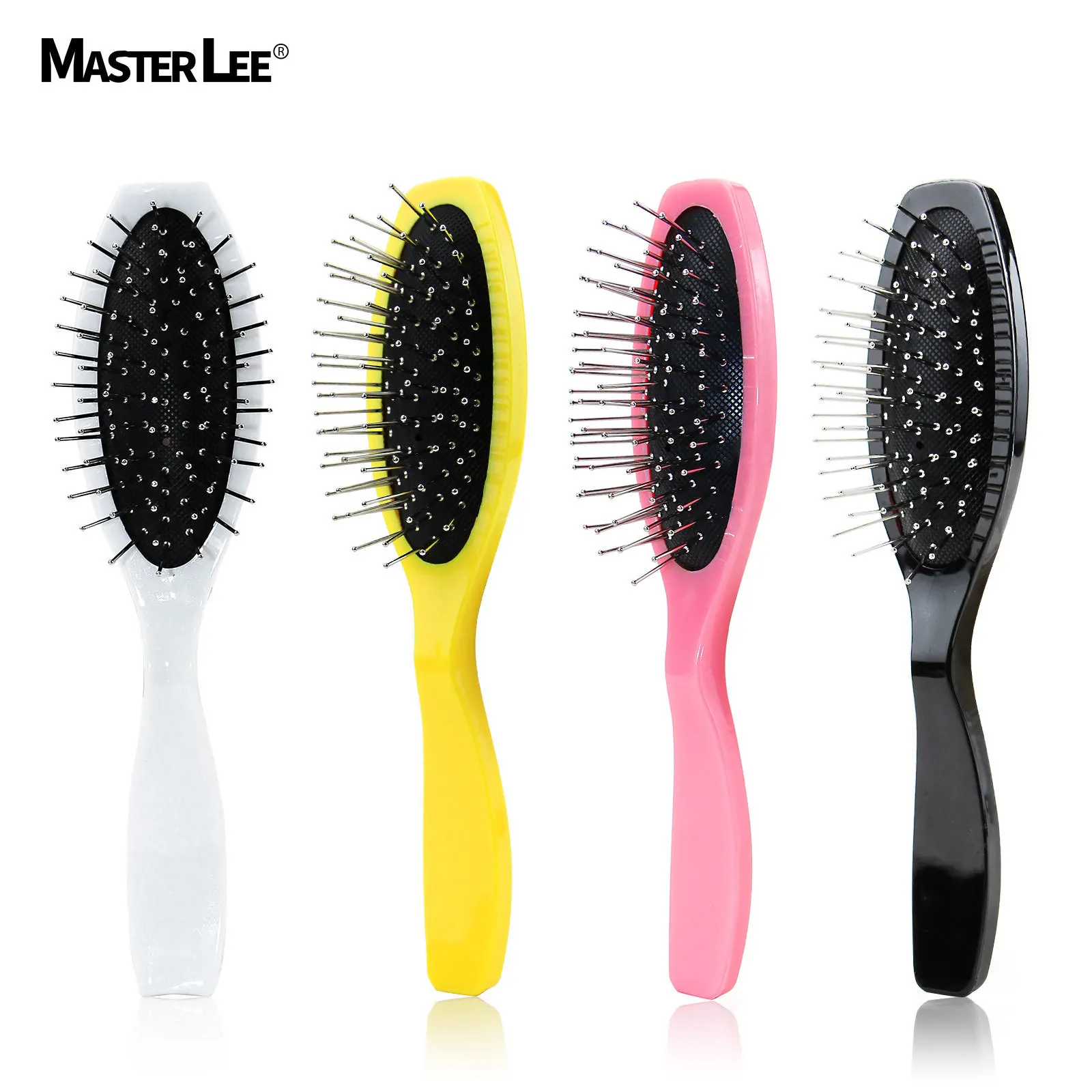 

Waterproof ABS magic hair brush mini travel size hair brush human extension brush for women, White/yellow/black/rose pink