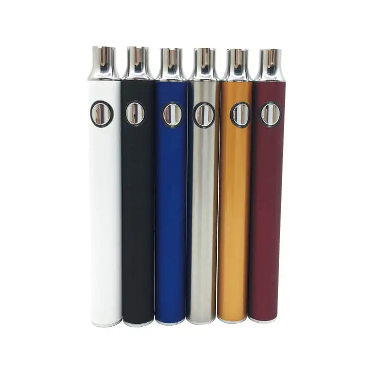 

Custom Logo 510 Thread cbd pen rechargeable preheating 350mah Law battery 510 thread, Black silver blue red white