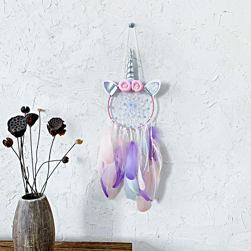 

Factory Supply Face Led Dream Catcher For Girls And Kids Gifts Macrame, Pink