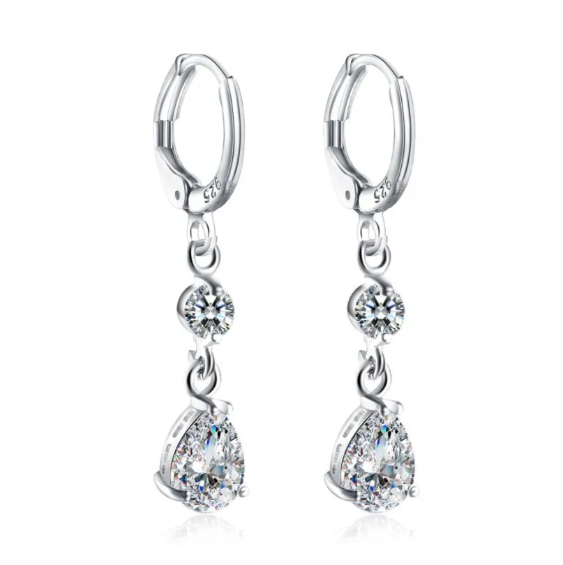 

Women's New Fashion Drop-shaped Earrings Popular Zircon Earrings