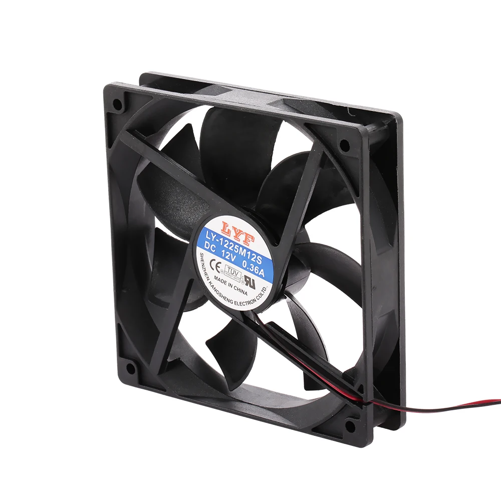 

120mm 12V 4 Pin CPU PC Computer Case Fan High Speed Dual Ball Bearing Cooling Fan Heatsink Laptop Fans Accessories Black