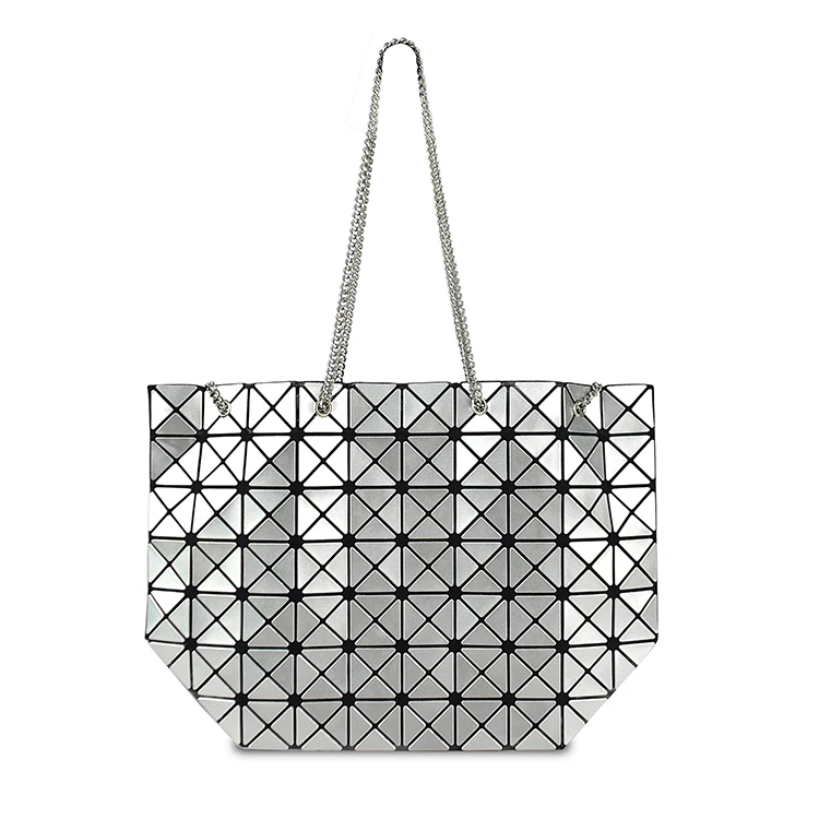 

Luminous Geometric Handbags For Women Reflective Ladies tote bags Handbags
