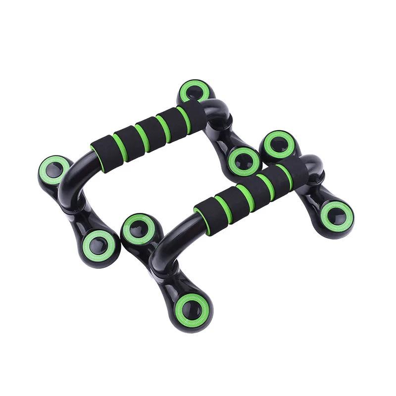 

Gym Fitness Equipments 2pcs_set Push-ups Stands Bars For Building Chest Muscles New Push Up Bar Stand, Black green