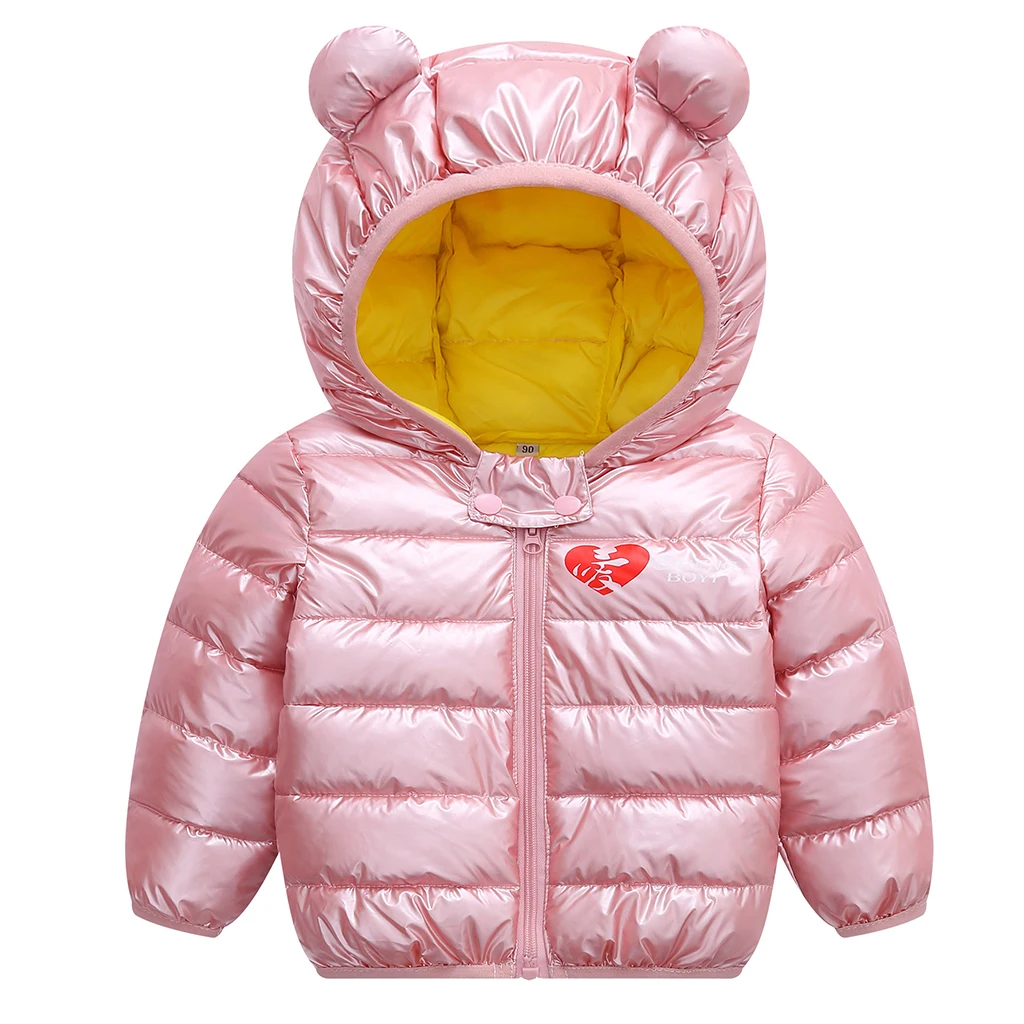 

Factory Sale Cotton Down Hooded Jacket Winter Cloths for Kids, Customized
