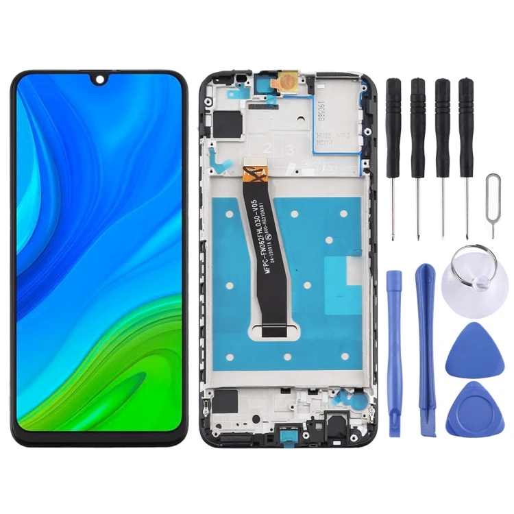 

LCD Screen and Digitizer Full Assembly with Frame for Huawei P Smart Phone (Black)
