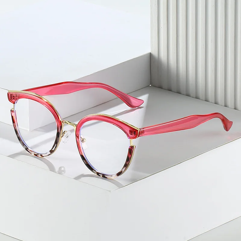 

Fashion 2023 Colorful Eyeglasses Women Custom Eyeglass Frames Cat Eye Blue Light Blocking Glasses Eye Glass Frame For Men