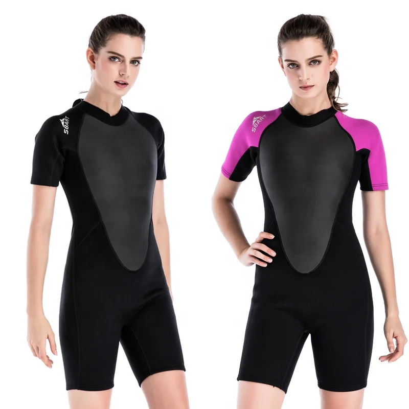 

Women's 2 mm Wetsuits Long Sleeve Thick Warm Swimsuit Deep sea Winter Surfing Suit
