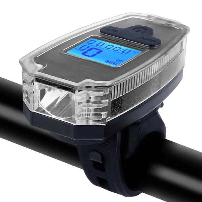 

New Bicycle Wireless Code Watch With Horn Lamp Bicycle Headlight Wireless Code Watch With Lamp Multifunctional Equipment
