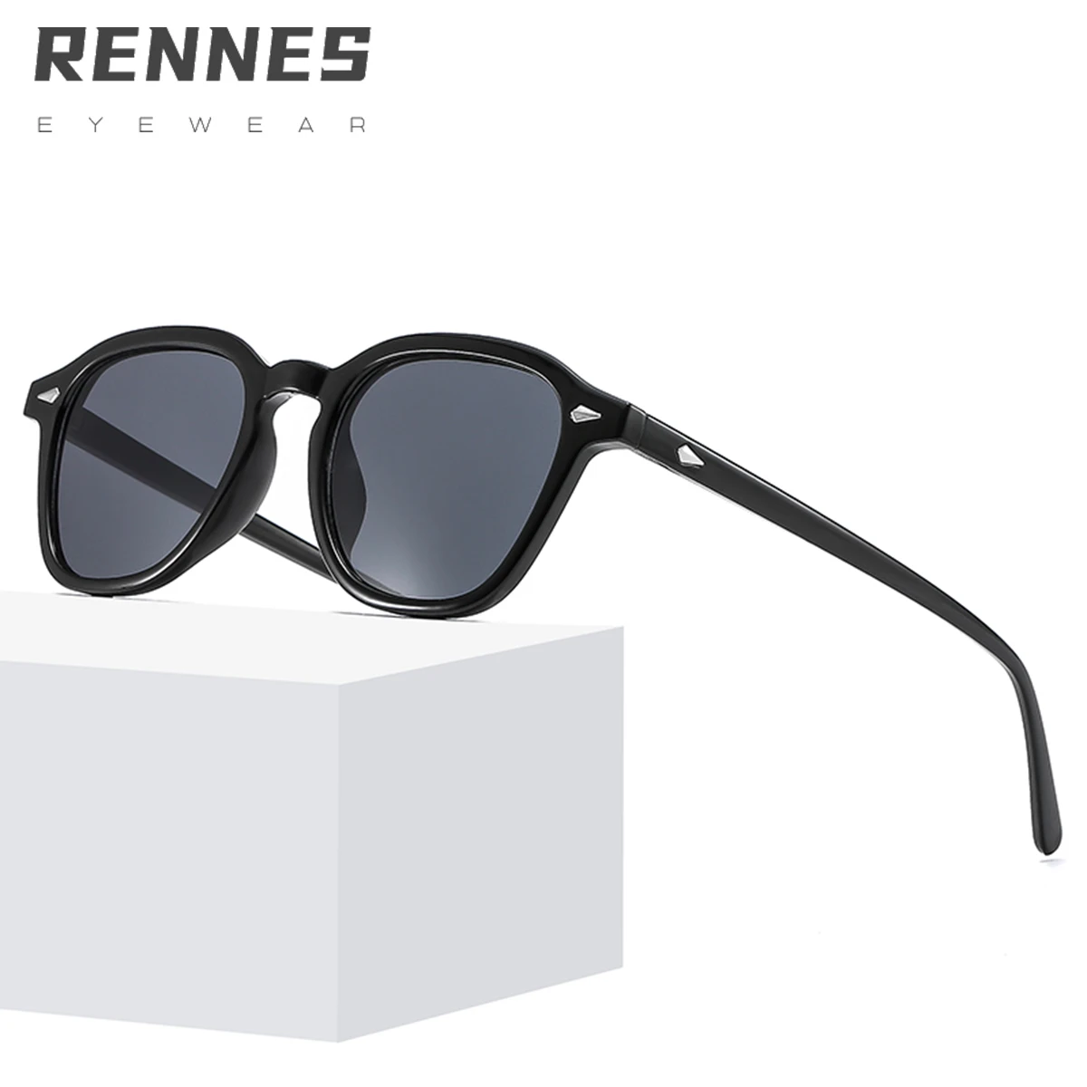 

RENNES Fashion Trendy Cheap Versatile Basic Eyewear Classic Big Frame Sunglasses