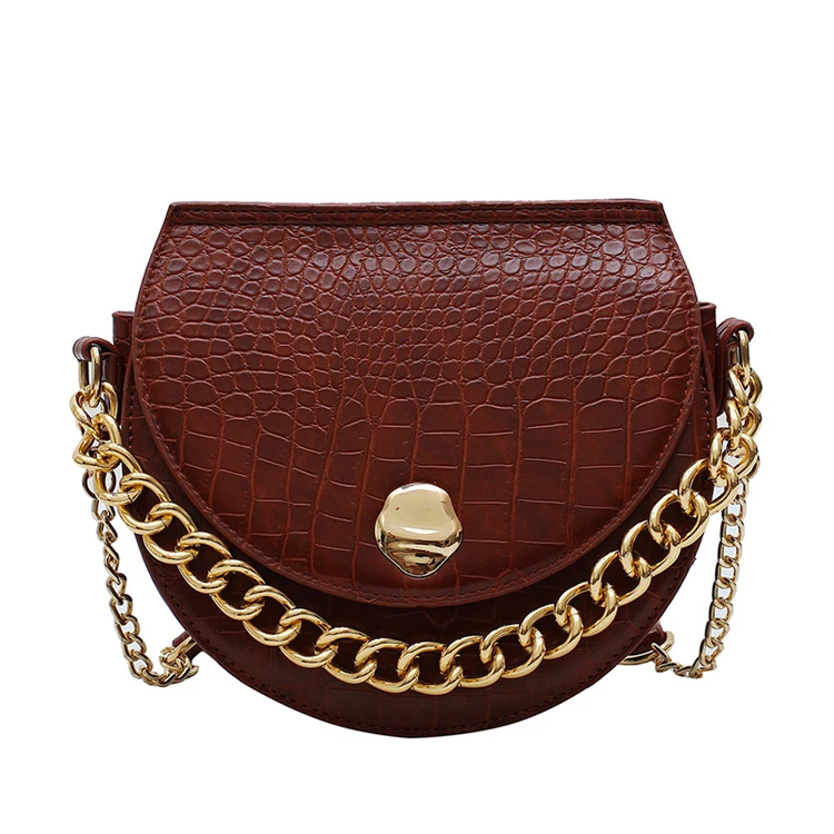 

Alligator new style PU saddle bags women handbags 2020 popular bags women handbags ladies wholesale, White,green,black,brown