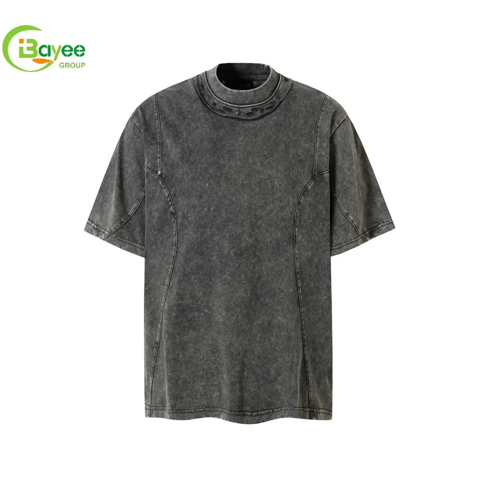 Cotton Acid Wash Oversized T Shirt