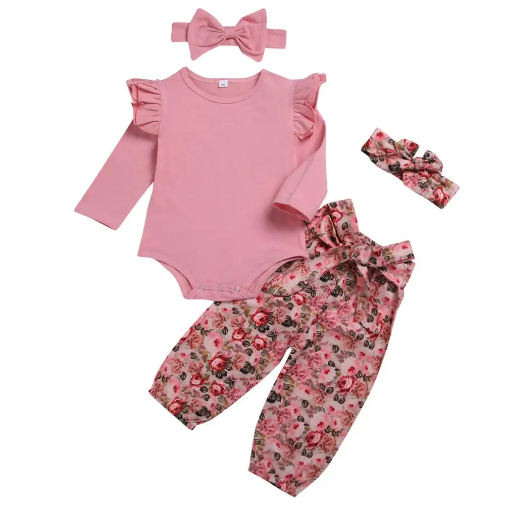 

Spring Autumn 0-12M Newborn Baby girl clothes set