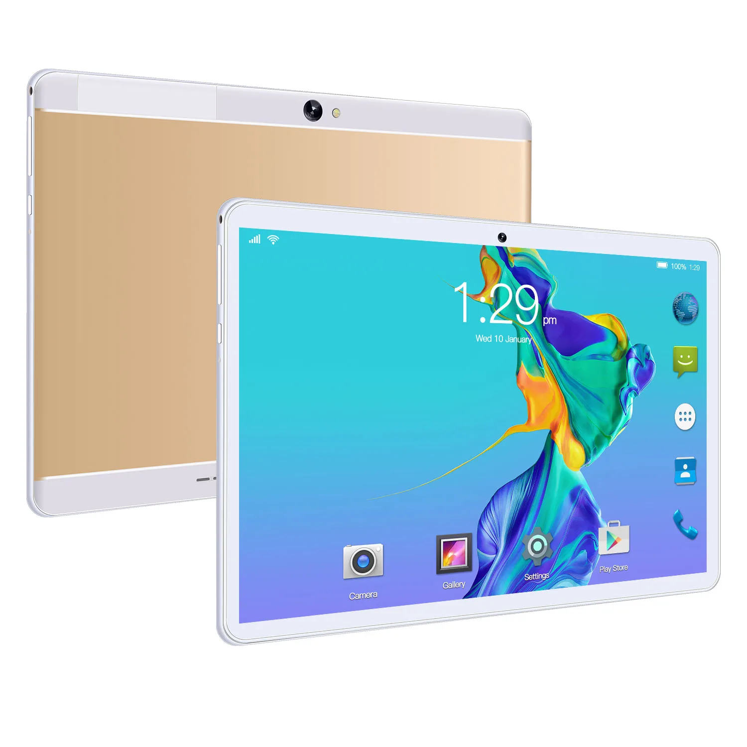 

China New Arrival Low Prices Android 10.1 Inch Tablet 8GB Ram Double Sim Card Tablet PC Camera USB