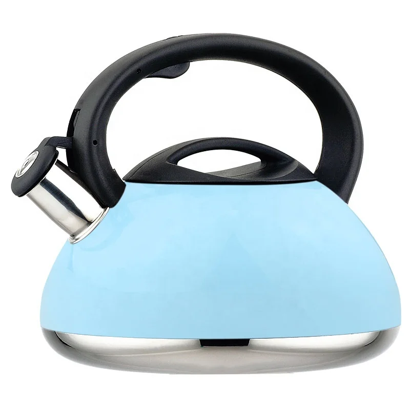 

New item color coating stainless steel whistling kettle cooking teapot, Green,yellow,blue