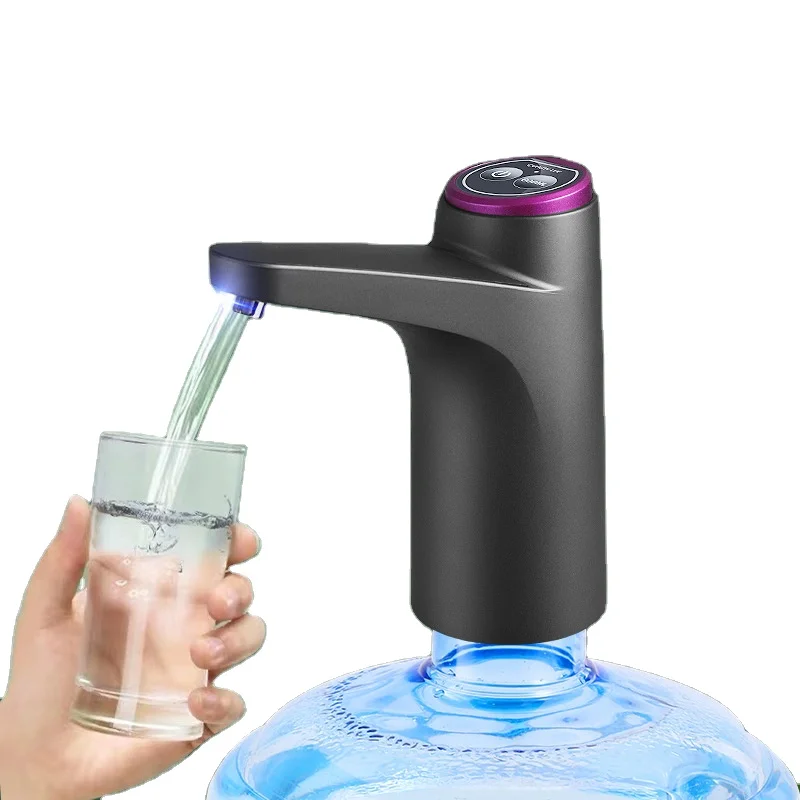 Wireless Manual Electric USB Cold 5 Gallon Plastic Drinking Bottle Water Dispenser with Stand for Outdoor Car RV Household Use