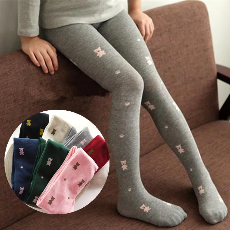 
New Design Cute Cartoon Pattern Knitting Child Cotton Tight Pantyhose For Girls  (62316285910)