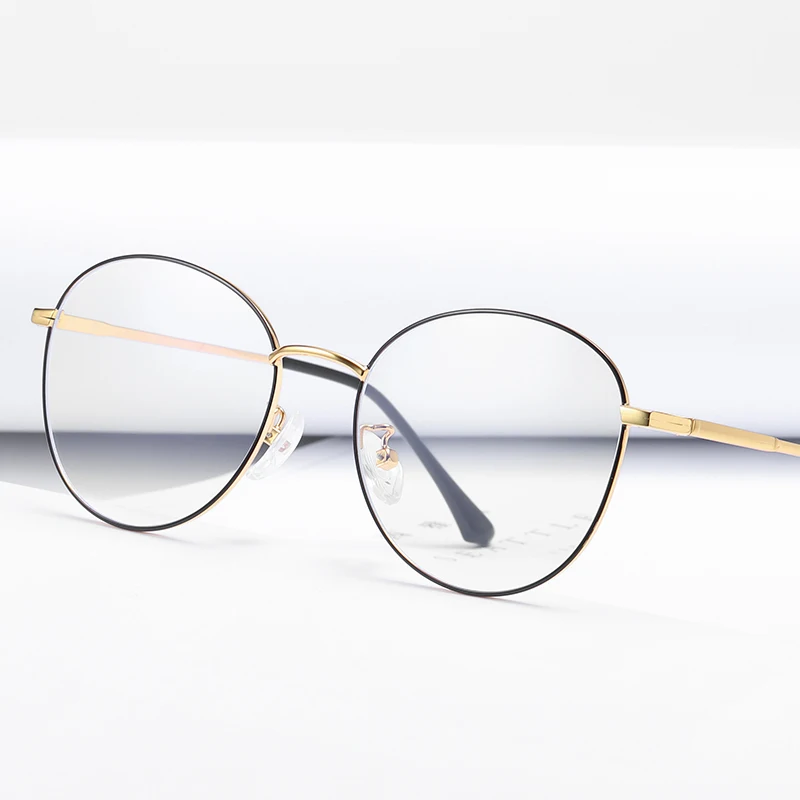

Wholesale Factory Direct Deal Fashion Transparent Eyeglasses Round Shape Plain Glasses