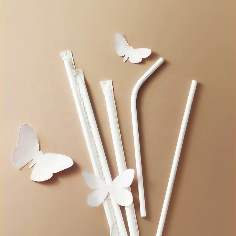 

New Craft Custom Color Sharp End Folding Box Wide Paper Straw, Customized